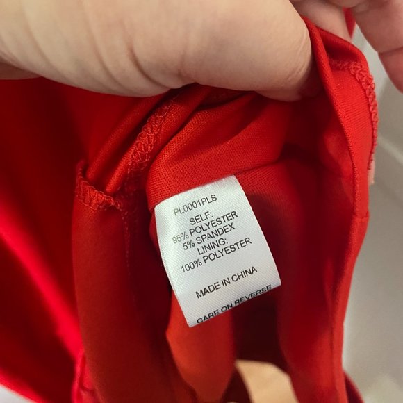 NWT Alexia Admor New York Woman's 2X Red Sleeveless Sheath Dress - Picture 5 of 5